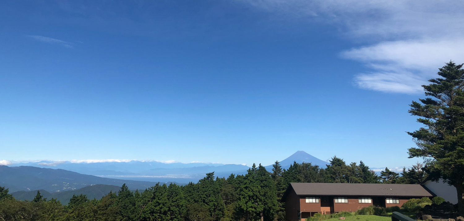 天城連山と富士山