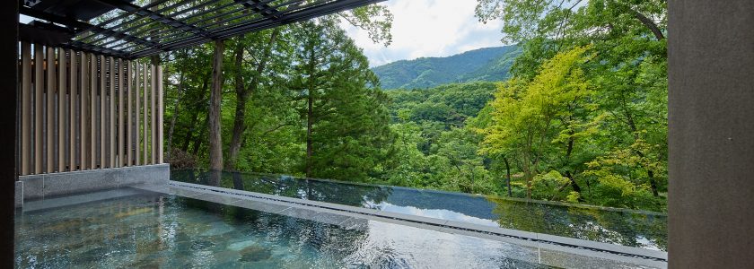 VIALA鬼怒川渓翠の温泉露天風呂