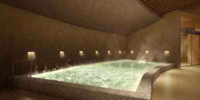 「東急ハーヴェストクラブ草津&VIALA」温泉露天風呂付大浴場内風呂完成予想CG