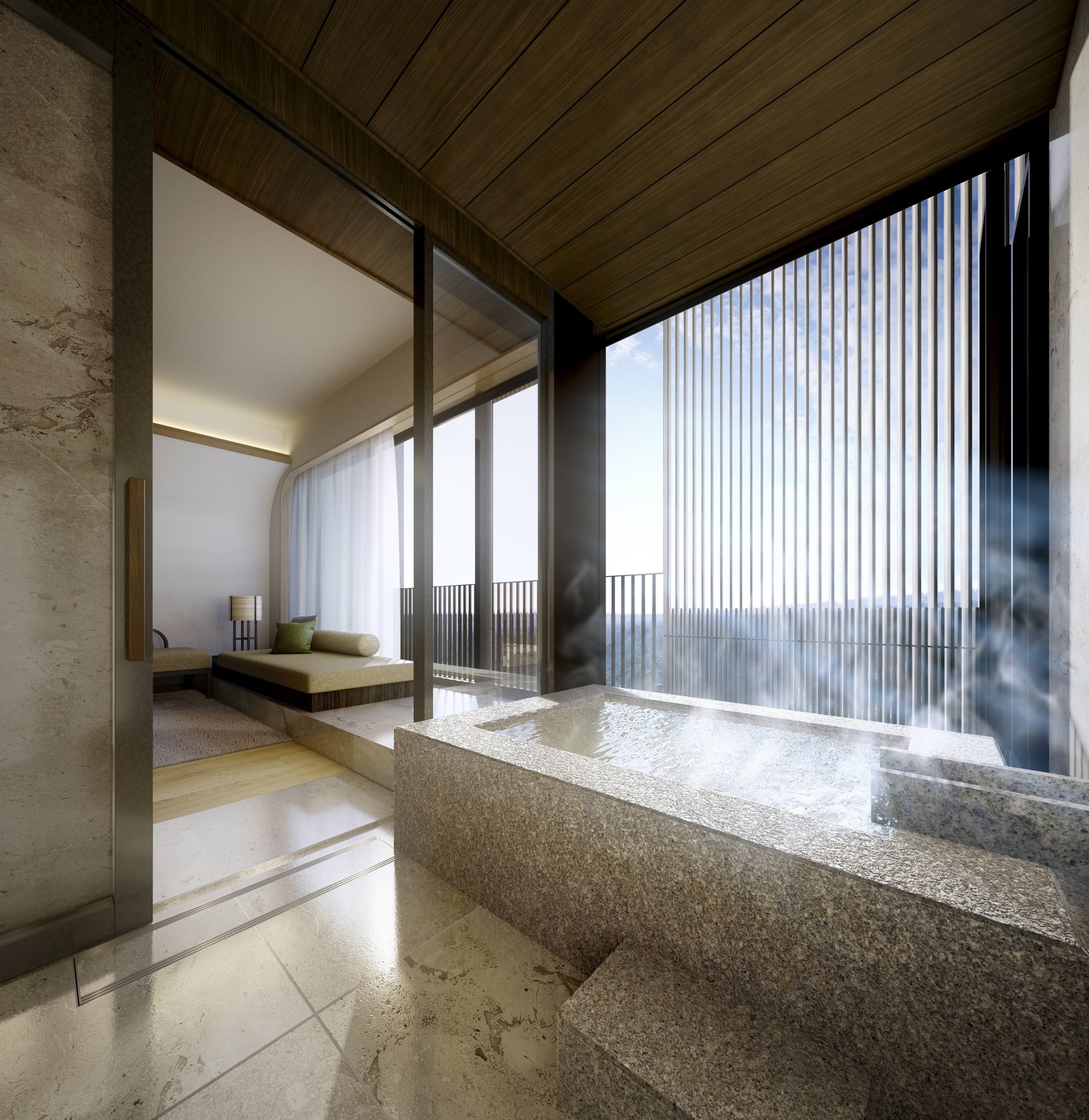 草津&VIALA_VIALAデラックス洋室　客室温泉